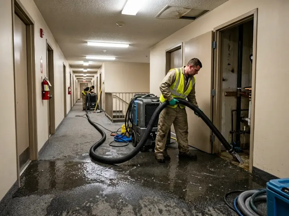 multi-unit-apartment-hallway-f-005 — frequently asked questions, Emergency Burst Pipe Water Extraction & Removal in Brisbane…